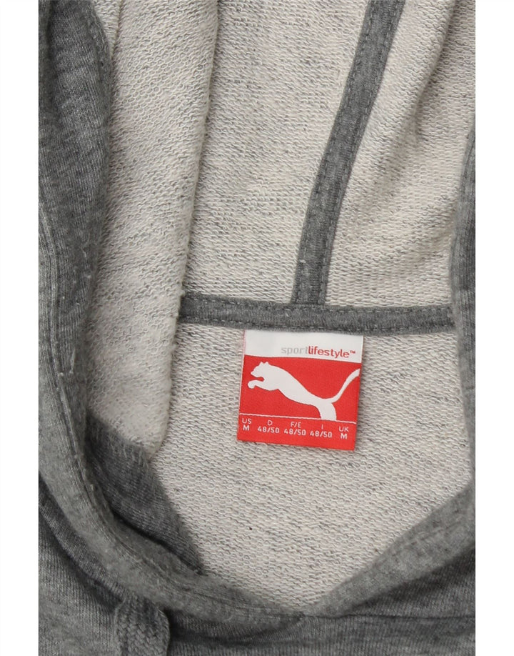 Męski sweter z kapturem i grafiką PUMA, średnioszary