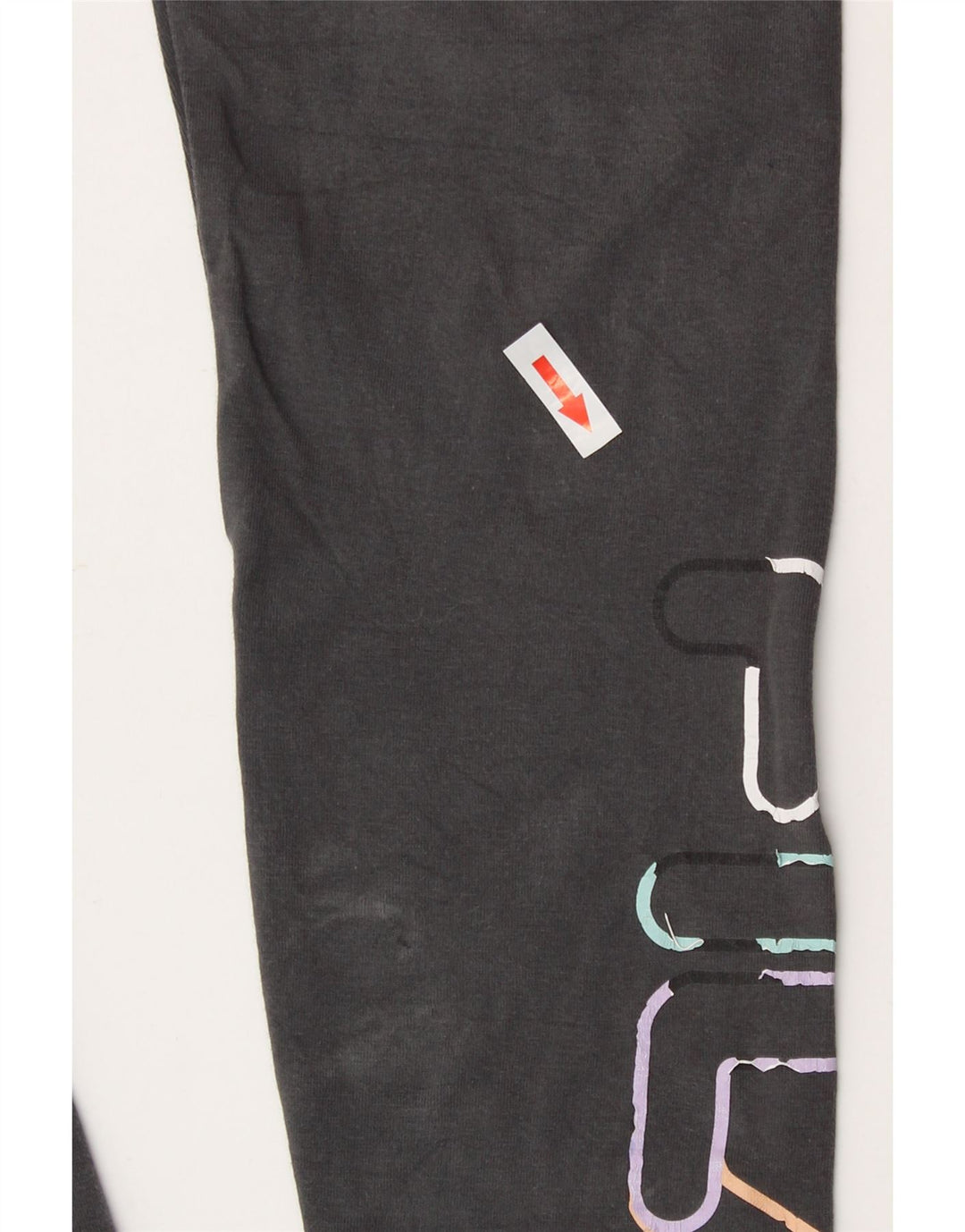 Damskie legginsy Fila Graphic UK 10 Small, szare, bawełniane