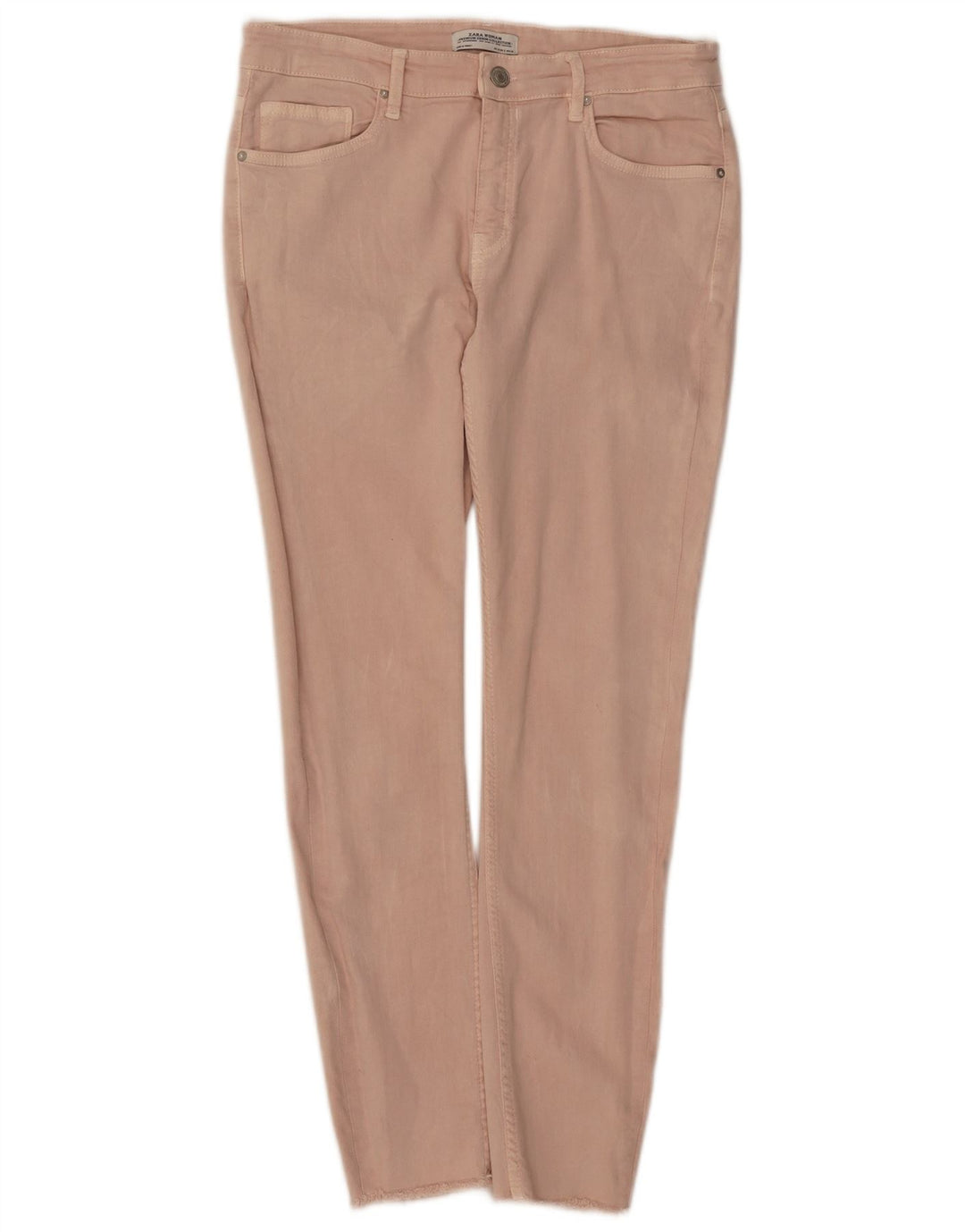 Damskie jeansy skinny Zara EU 40 Medium W30 L27 Różowe