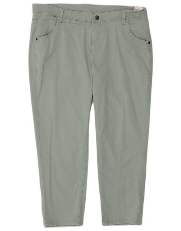 Spodnie damskie Weird Fish Slim Fit UK 14, duże W36 L23, zielona bawełna