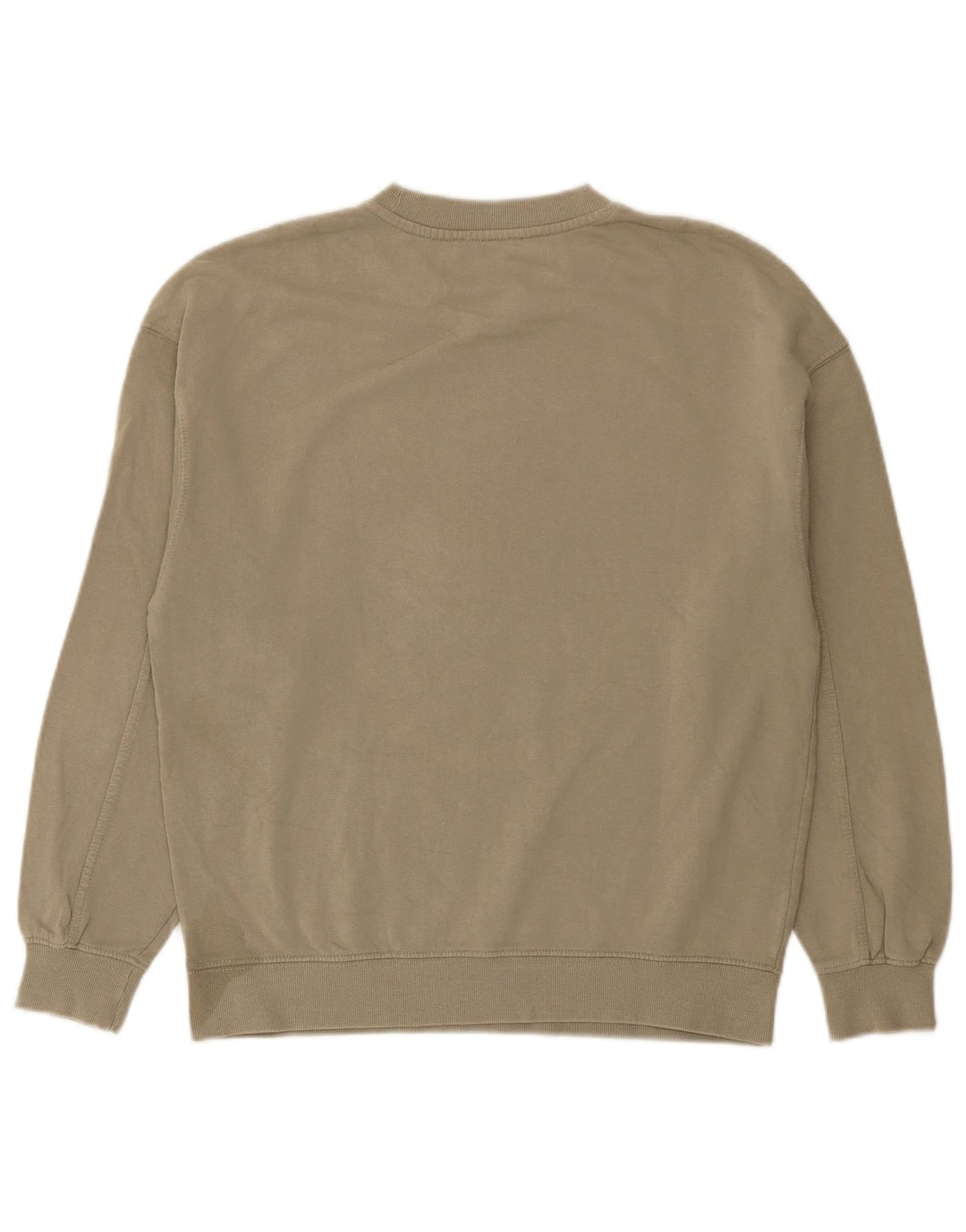Damski sweter oversize Zara UK 10, mały, bawełniany khaki