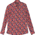 VINTAGE Womens Shirt Blouse UK 12 Medium Multicoloured Floral Viscose Vintage Vintage and Second-Hand Vintage from Messina Hembry 