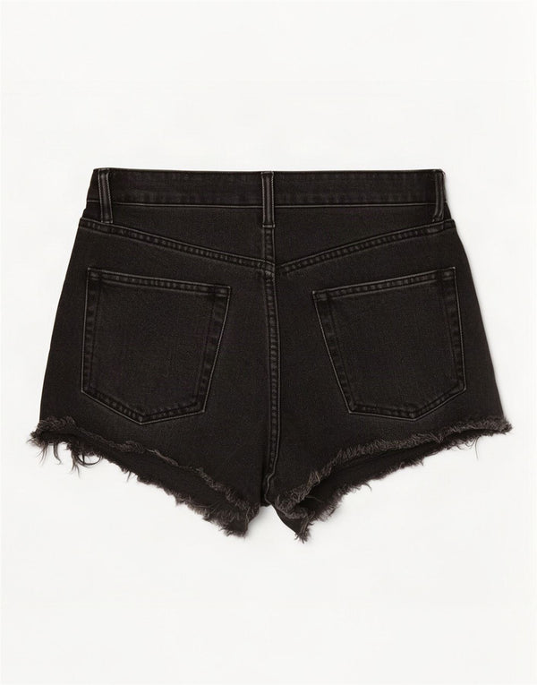 Damskie spodenki jeansowe Zara z wysokim stanem, EU 36 XS W26, szara bawełna