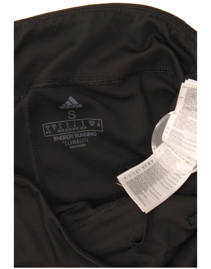 Damskie legginsy ADIDAS Climalite UK 8/10, małe, czarne, poliestrowe