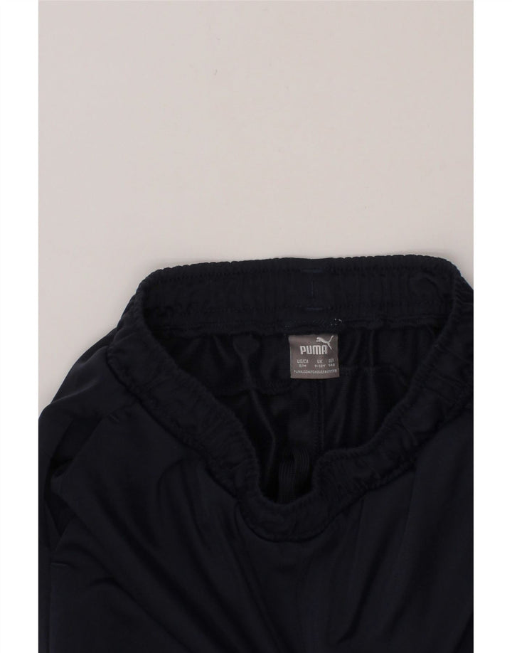 PUMA Boys Tracksuit Trousers 9-10 Years  Navy Blue Polyester Vintage Puma and Second-Hand Puma from Messina Hembry 