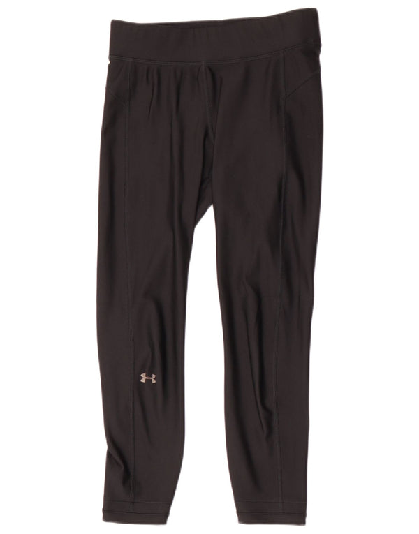 Damskie legginsy Under Armour Heat Gear Crop UK 8, małe, czarne