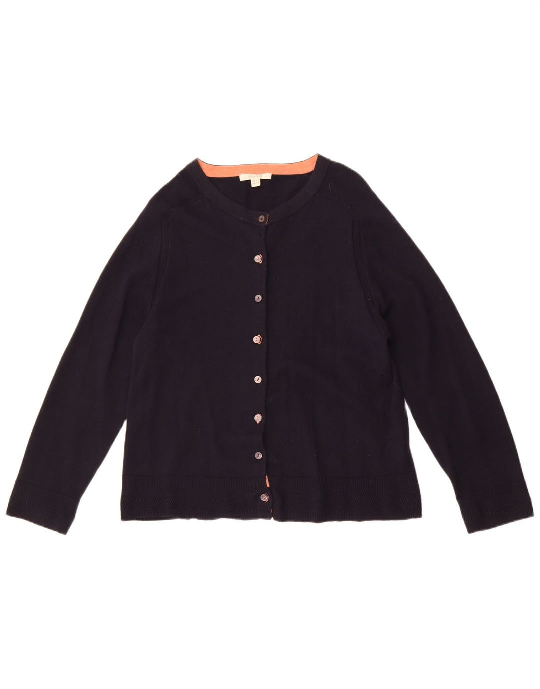 Damski sweter rozpinany White Stuff UK 14, duży, granatowy, wełniany