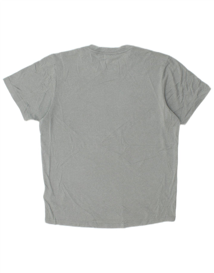 T-shirt męski The North Face, mały, szary, poliestrowy