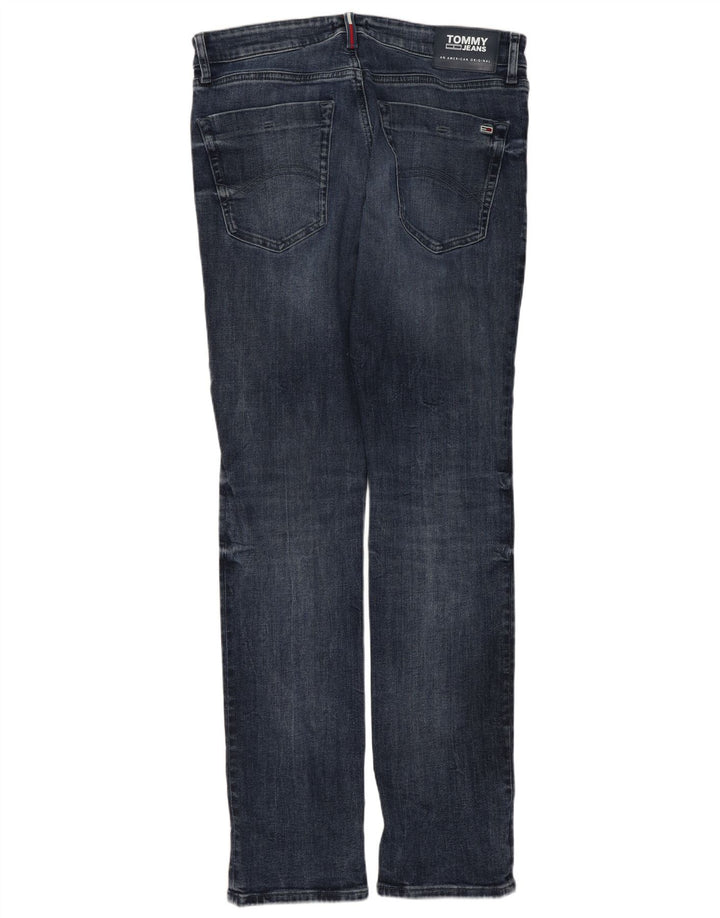 Męskie jeansy slim fit Tommy Hilfiger W32 L32 Niebieskie