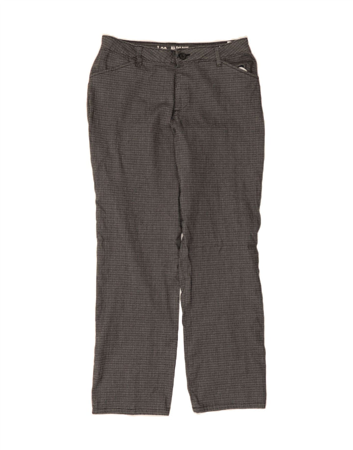 LEE Womens Straight Casual Trousers US 10 Large W32 L29 Grey Check Vintage Lee and Second-Hand Lee from Messina Hembry 