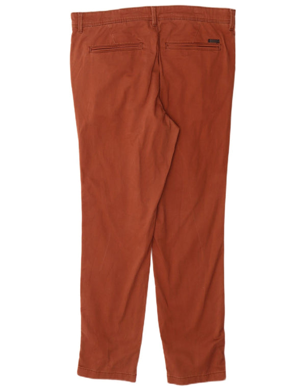 Męskie spodnie typu slim chino Jack & Jones W34 L30 Brązowa bawełna