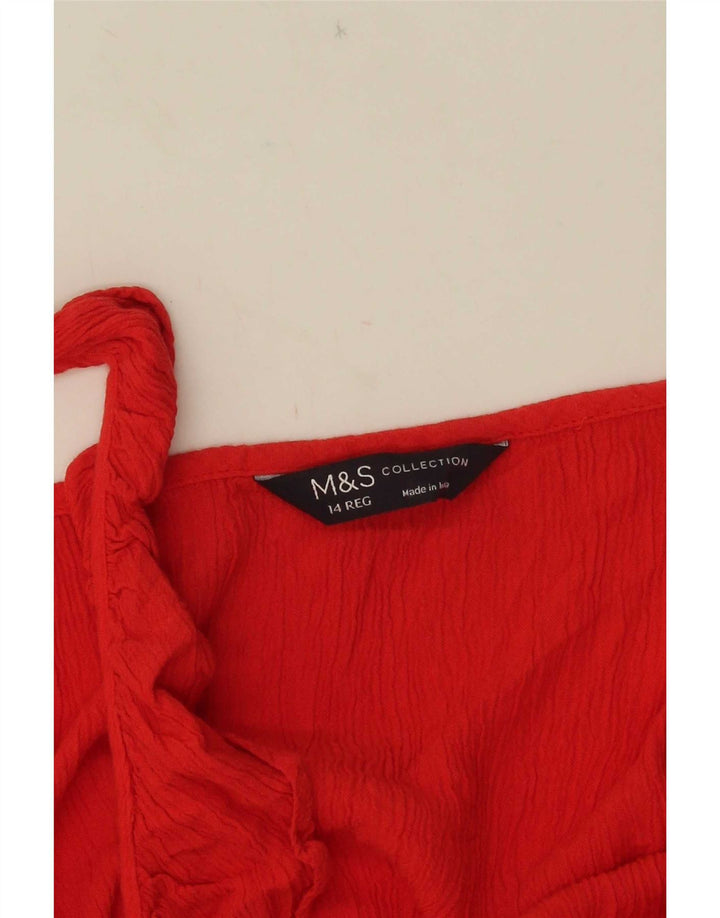 Marks & Spencer Damska sukienka Maxi Sundress UK 14, średnia czerwień