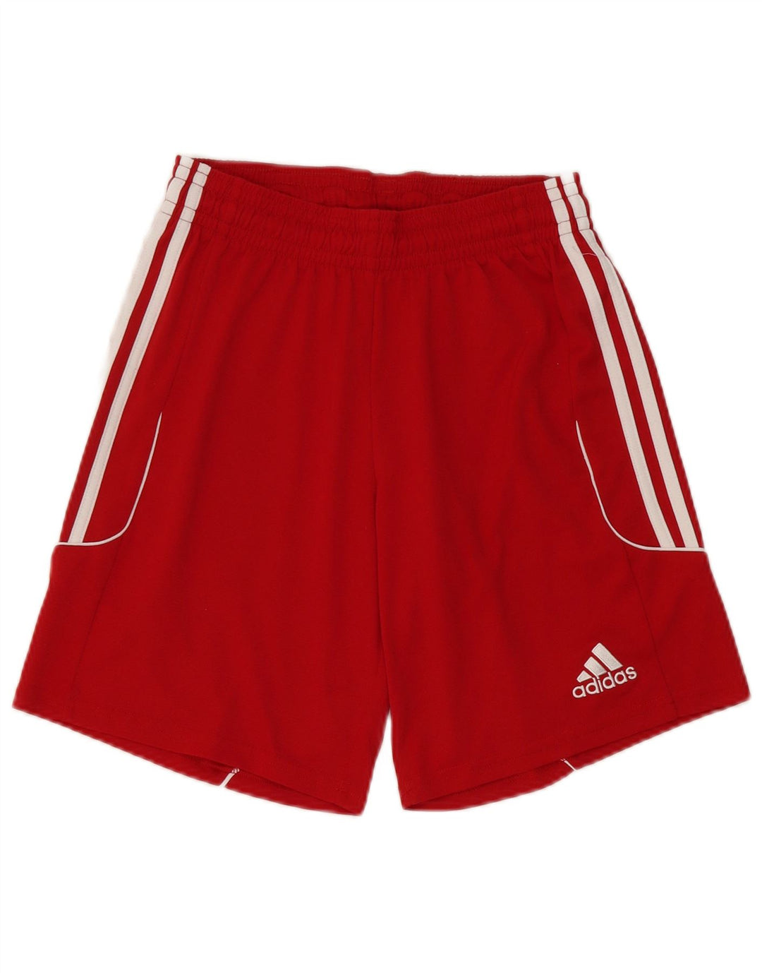 Męskie spodenki sportowe Adidas Climalite, małe, czerwone, poliestrowe
