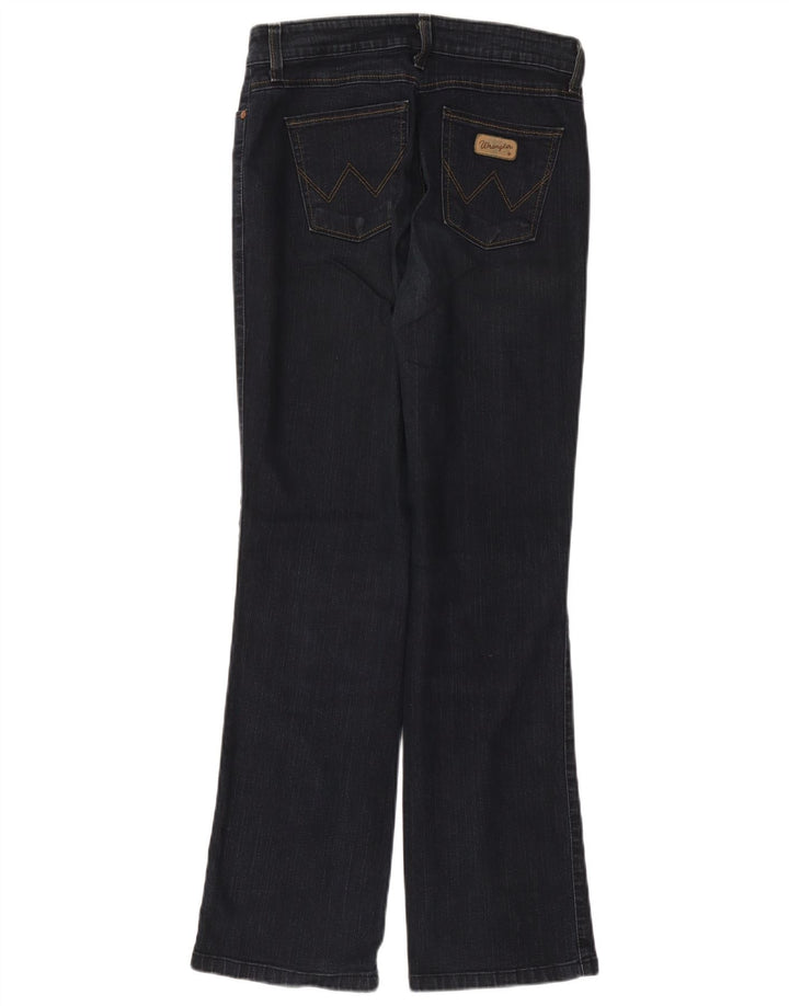 Damskie jeansy Wrangler Curve Bootcut W30 L32 Granatowe, bawełniane