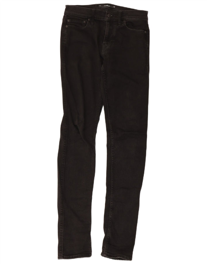 HOLLISTER Mens Skinny Jeans W29 L32 Black Cotton