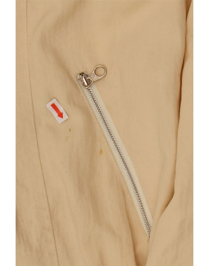 Vintage damska kurtka parka z kapturem IT 42 średni beż