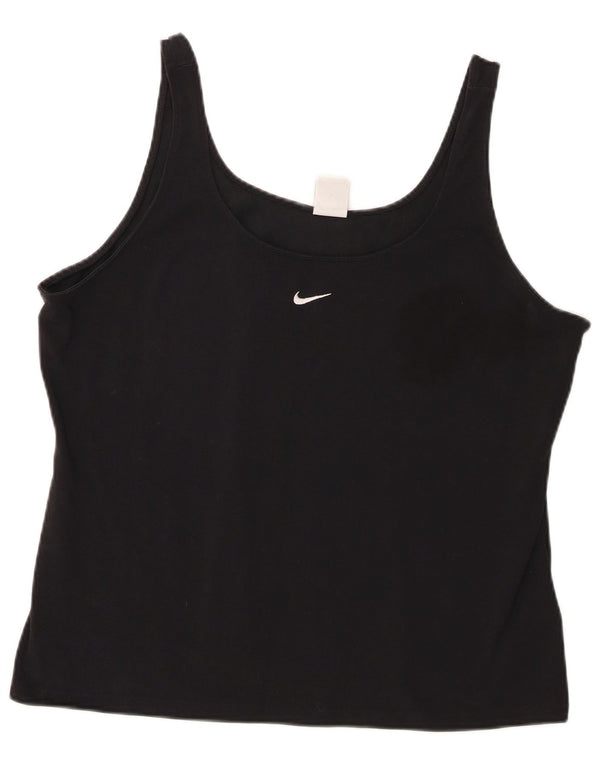 Damska koszulka z krótkim rękawem Nike UK 20 2XL, czarna bawełna