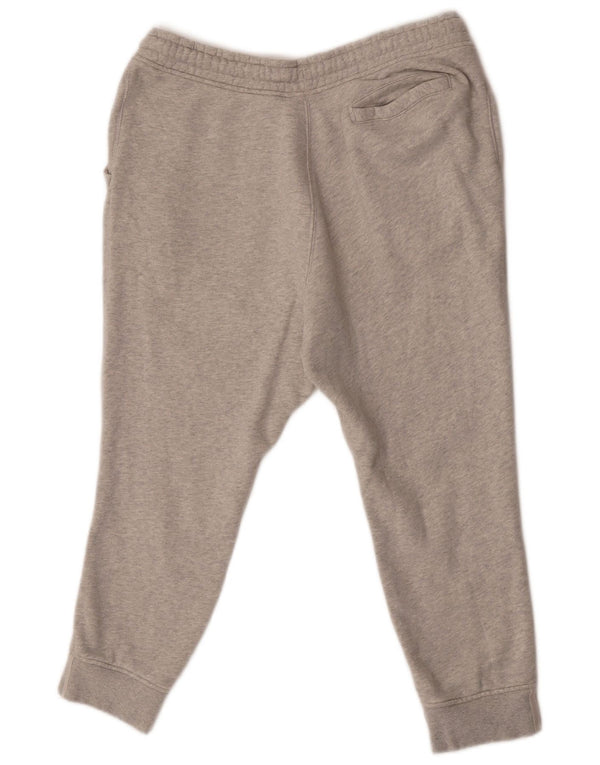Damskie spodnie dresowe Adidas Capri Joggers UK 14, duże, szare, bawełniane
