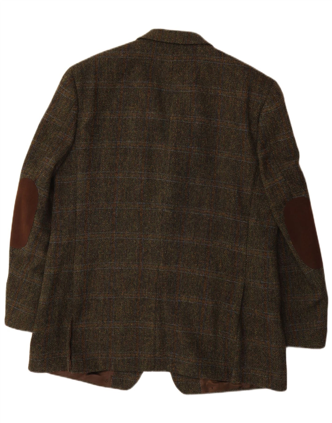 Mario Barutti Męska marynarka Harris Tweed IT 54 2XL Khaki w kratkę