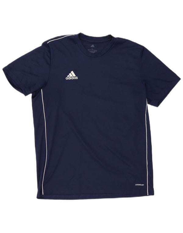 Adidas Męska Koszulka Aeroready Duży Granatowy Poliester