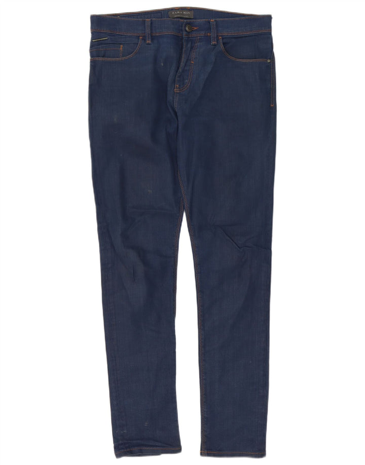 Jeansy męskie Zara Slim EU 42 Large W32 L31 Granatowe