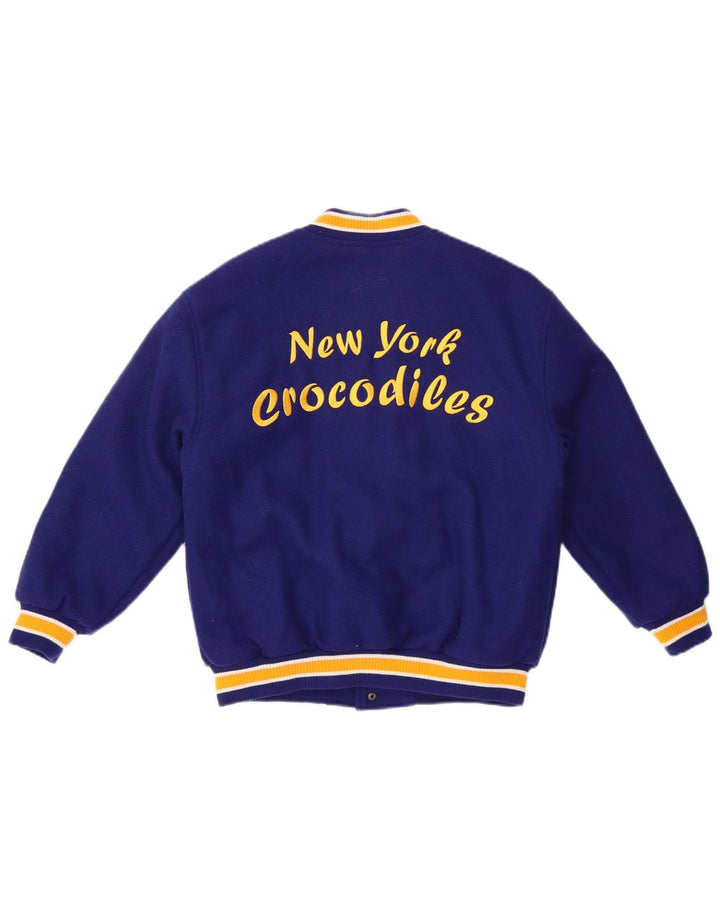 Kurtka dziewczęca ZARA New York Crocodiles Graphic Varsity 9-10 lat granatowa