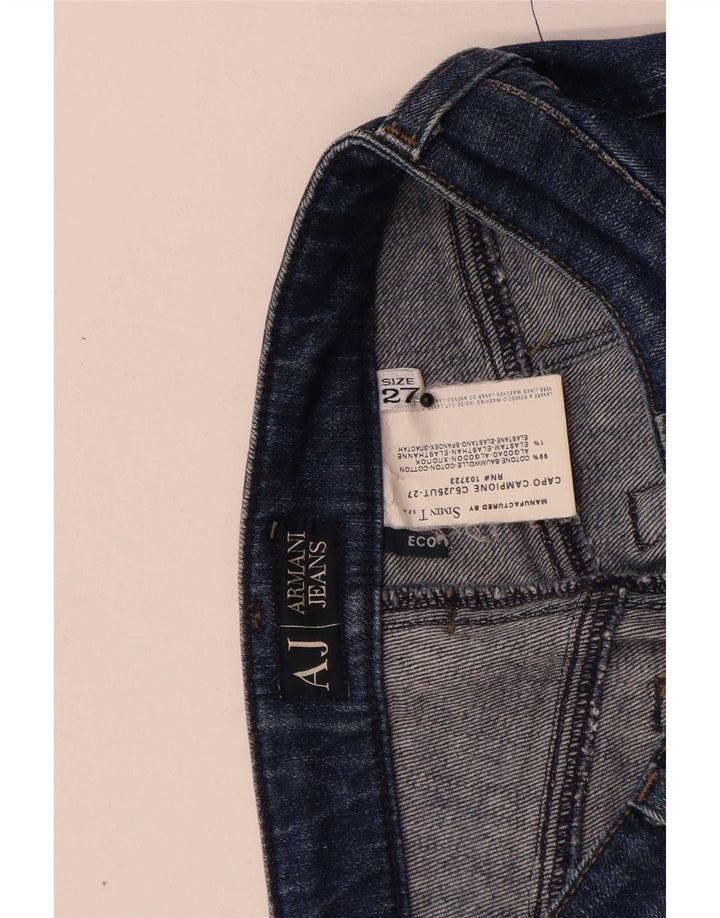 Damskie jeansy Bootcut Armani W27 L29 Niebieskie bawełniane