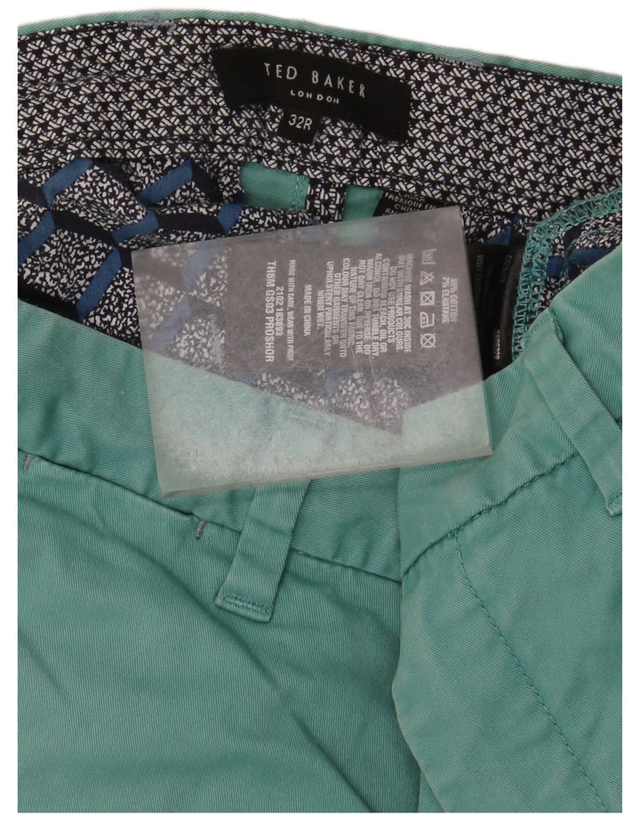 Męskie spodenki chino Ted Baker W32, średnioniebieskie, bawełniane