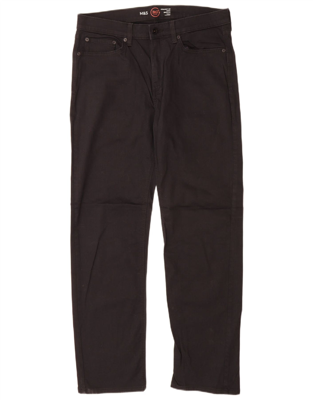 Męskie jeansy Marks & Spencer Regular Straight W34 L31 Czarne bawełniane