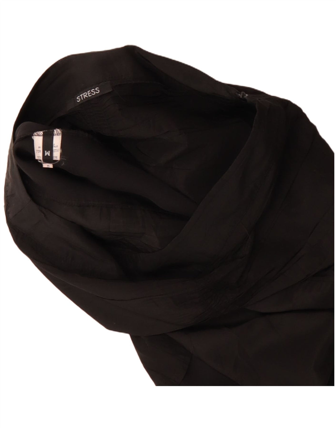 Vintage damska spódnica w kształcie tulipana, średnia W30, czarny octan