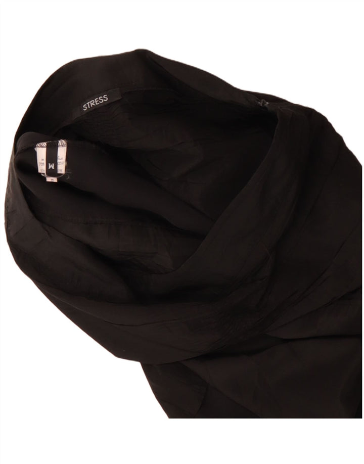 Vintage damska spódnica w kształcie tulipana, średnia W30, czarny octan