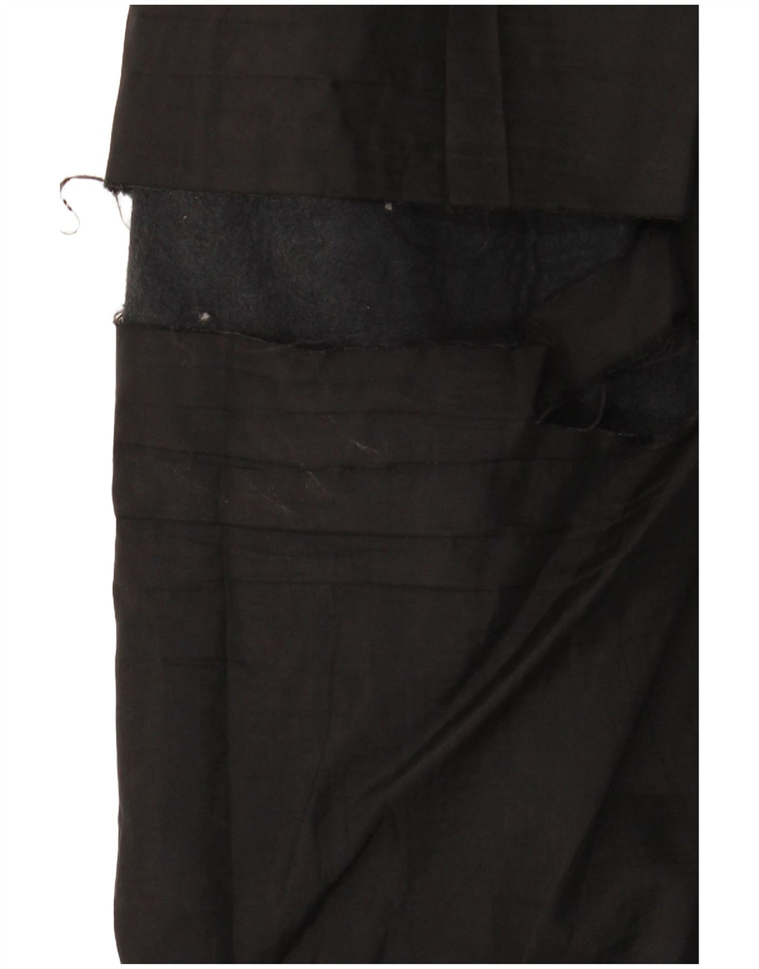 Vintage damska skórzana spódnica W29 średnia czerń