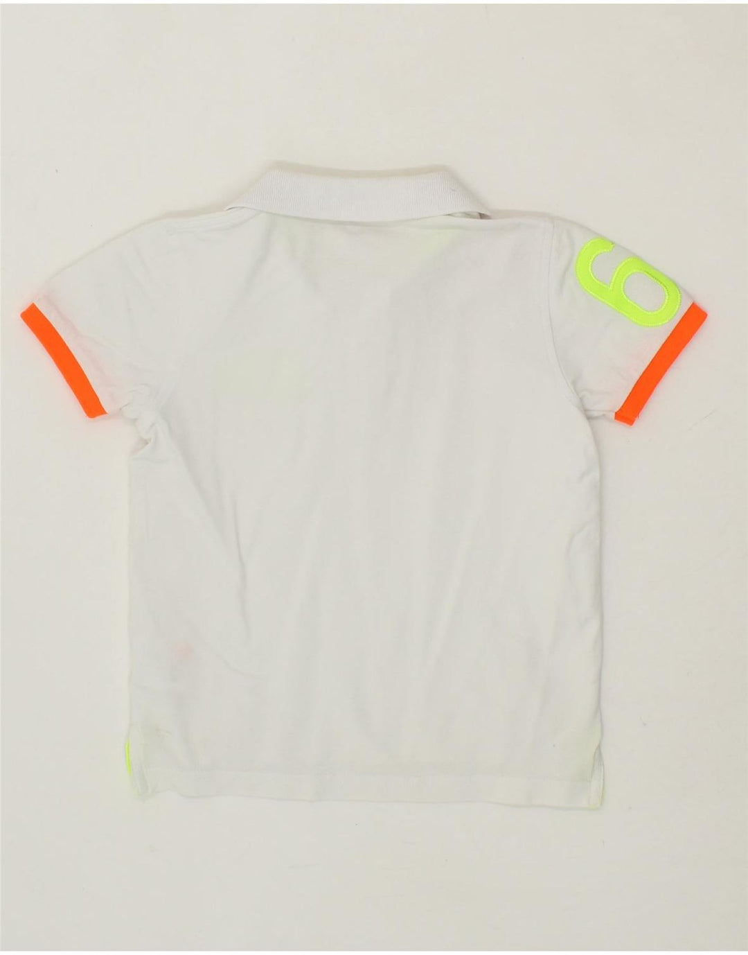 SUN68 Boys Graphic Polo Shirt 3-4 Years White Cotton Vintage Sun68 and Second-Hand Sun68 from Messina Hembry 