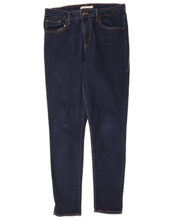 Damskie jeansy Levi's 721 z wysokim stanem W31 L30 Granatowa bawełna