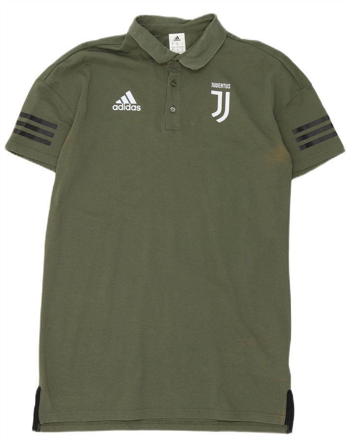 Męska koszulka polo Adidas Juventus, średnia, zielona bawełna