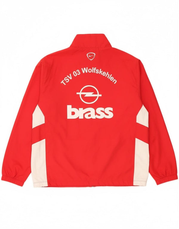 Męska kurtka dresowa Nike Graphic, duża, czerwona, poliestrowa z blokami kolorów