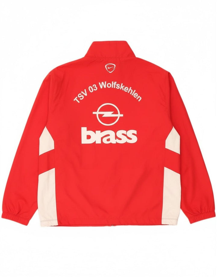 Męska kurtka dresowa Nike Graphic, duża, czerwona, poliestrowa z blokami kolorów