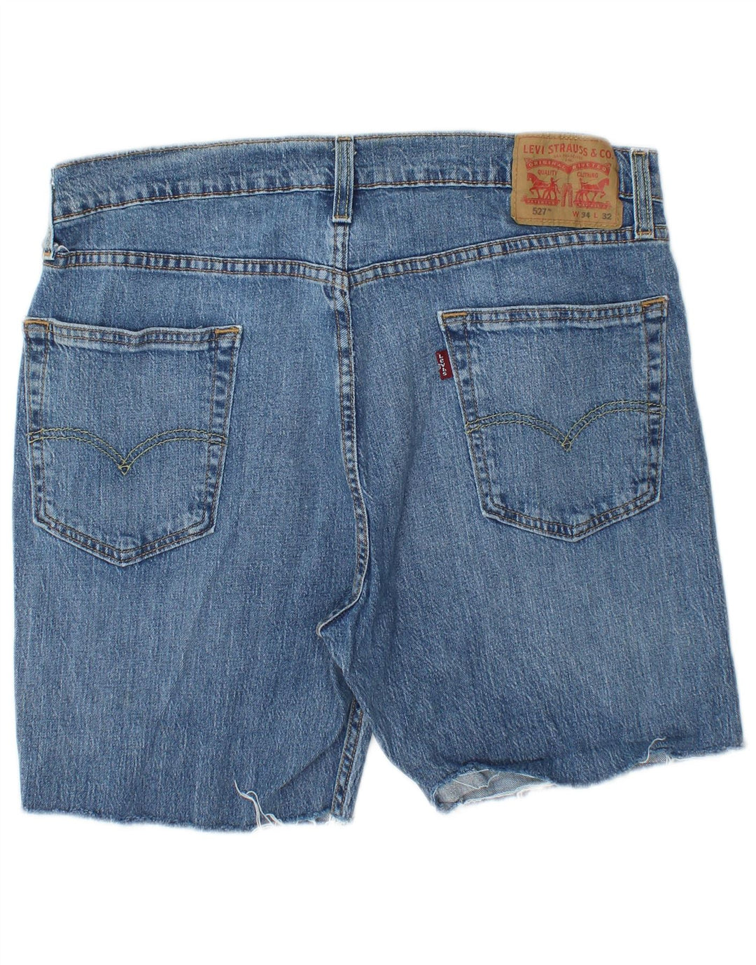 Męskie spodenki jeansowe LEVI'S 527 W34, duże, niebieskie, bawełniane