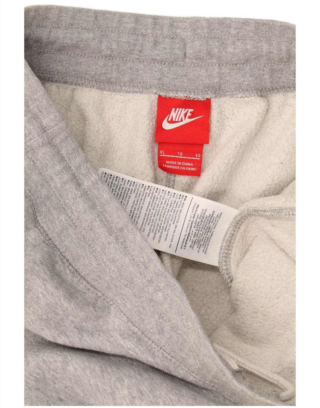 Męskie spodnie dresowe Nike XL, szare, bawełniane