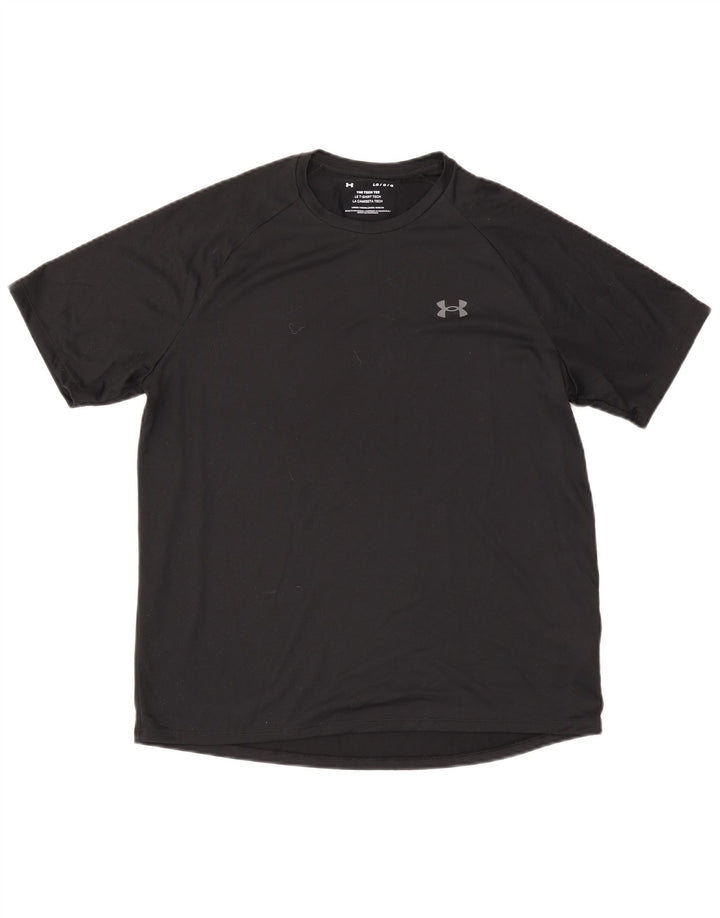 Under Armour Męski T-shirt Top Duży Czarny Poliester