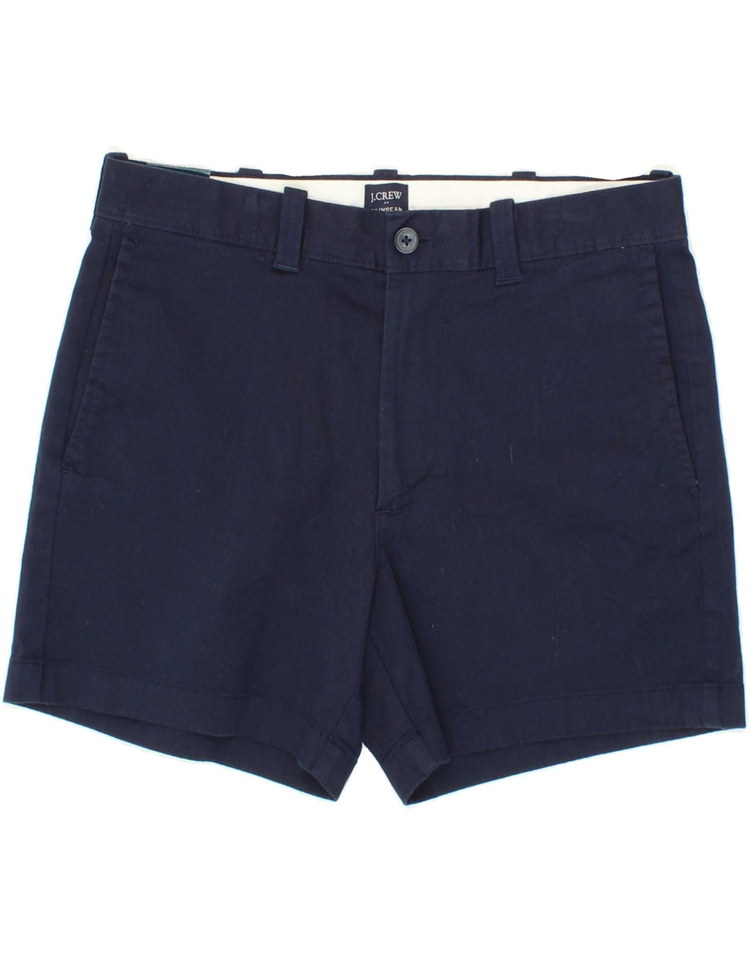 J. CREW Womens Chino Shorts W31 Medium Navy Blue Cotton Vintage J. Crew and Second-Hand J. Crew from Messina Hembry 