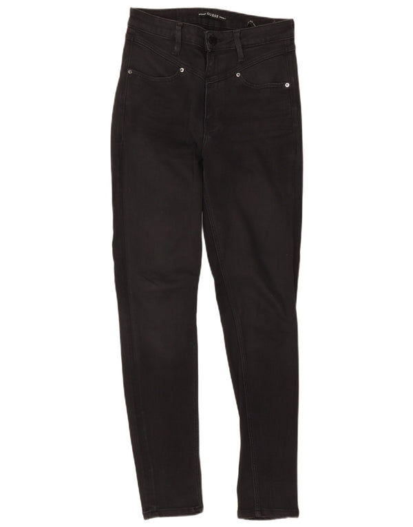 Guess Womens High Rise Super Skinny Jeans W28 L28 Black