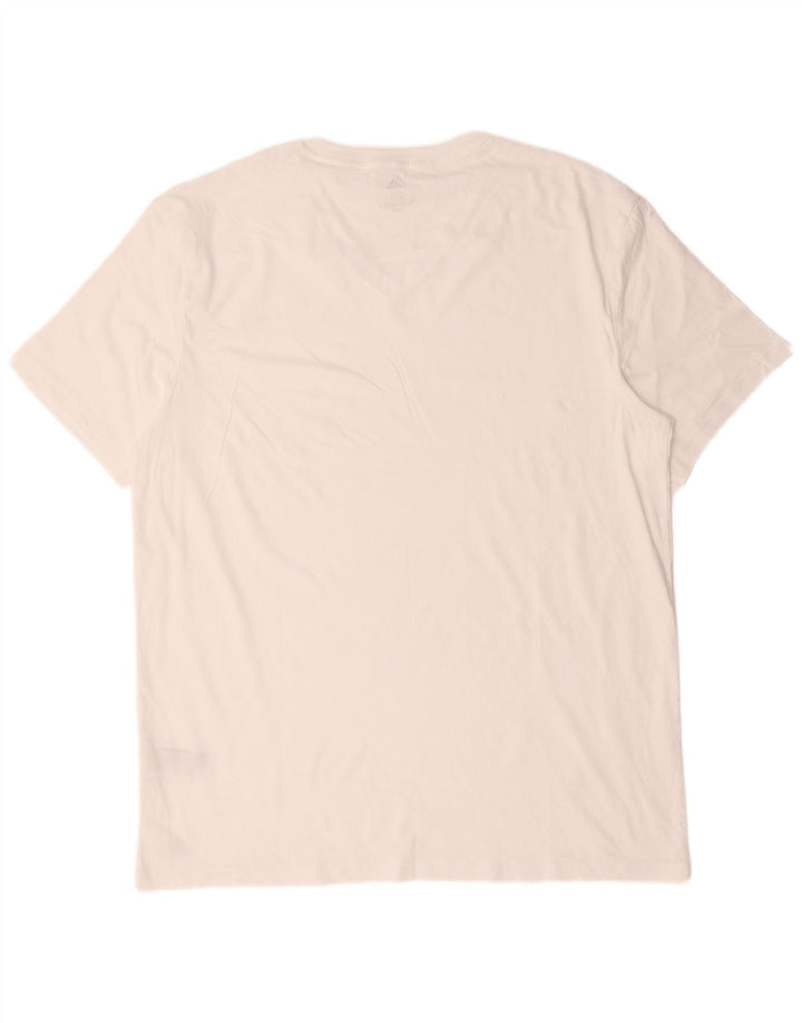 Adidas Męska koszulka Top 2XL Biała bawełna
