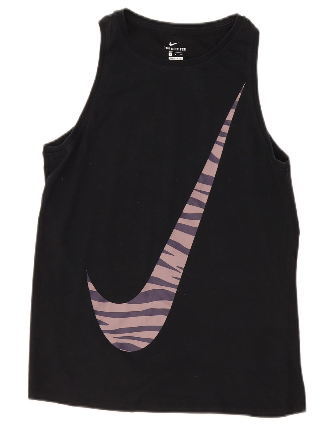 Damska kamizelka Nike Dri Fit Graphic Top UK 10, mała czarna