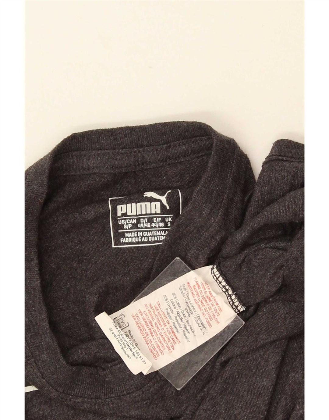 Męska koszulka z grafiką Puma, mała, szara, bawełniana