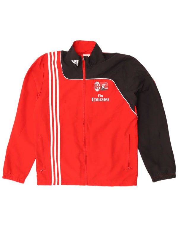 Adidas Męska bluza dresowa AC Milan UK 38/40 Średni czerwony blok kolorów