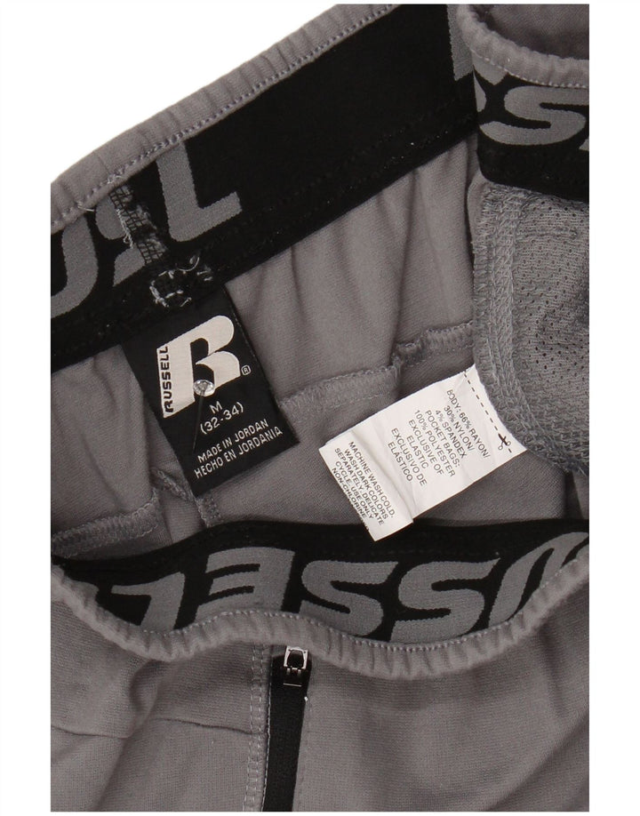 Męskie spodnie dresowe RUSSELL ATHLETIC Średni szary sztuczny jedwab