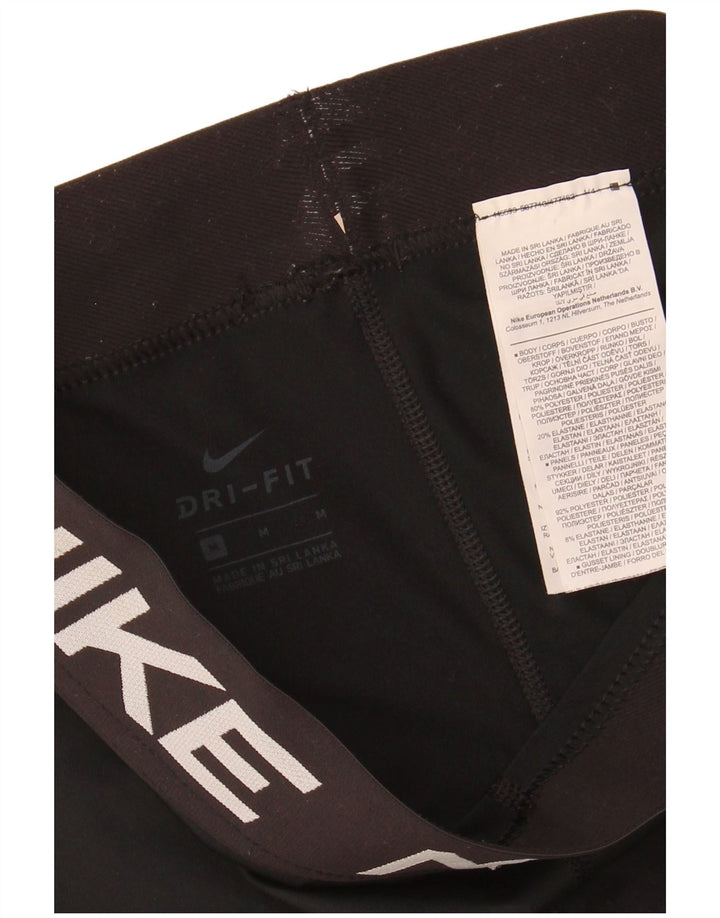 Damskie legginsy NIKE Graphic Capri UK 12, średni czarny poliester