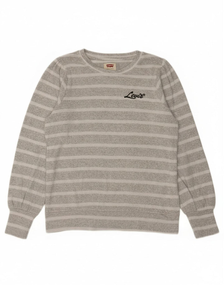 Bluza dziewczęca Levi's 13-14 lat, szara wiskoza w paski