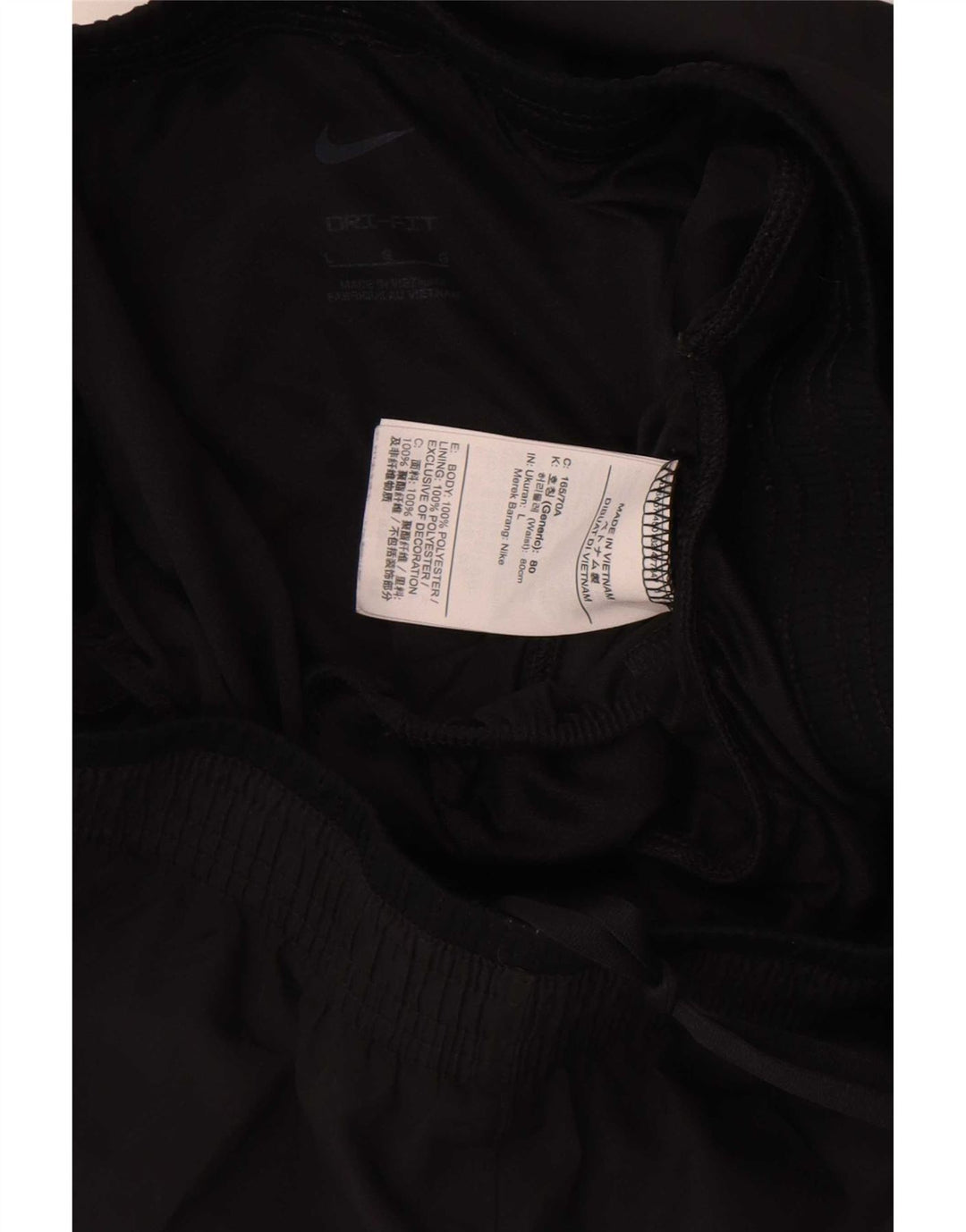 Damskie spodenki sportowe Nike Dri Fit UK 16, duże, czarne, poliestrowe
